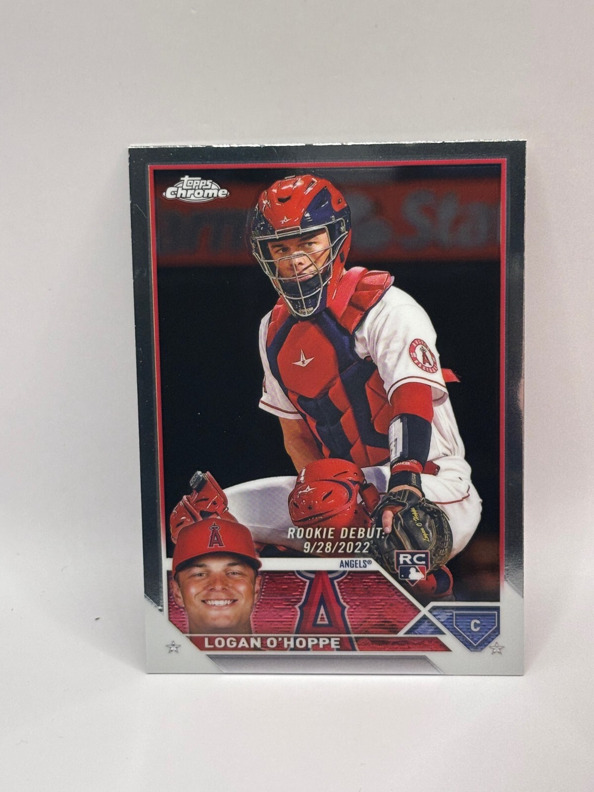 Logan O’Hoppe 2023 Topps Chrome Update Rookie Debut #USC62 Angels Rc