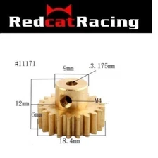Redcat.Toys 11171 21T Brass Pinion Gear .8 module)  RER03089 Redcat and HSP
