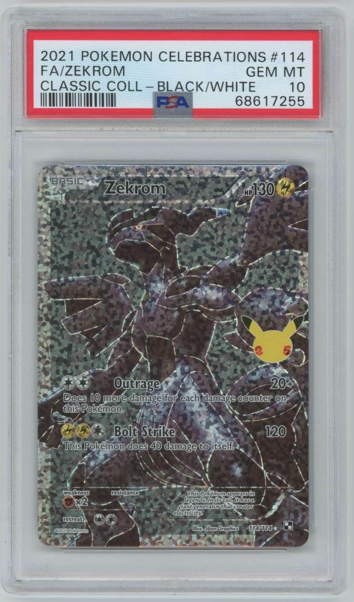 Pokemon Celebrations Classic Collection - Zekrom Full Art Pokemon Celebrations Classic Collection - Zekrom Full Art