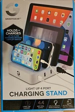 SMARTGEAR CHARGING STAND LIGHT UP 4 PORT USB 4.4 AMP OUTPUT New