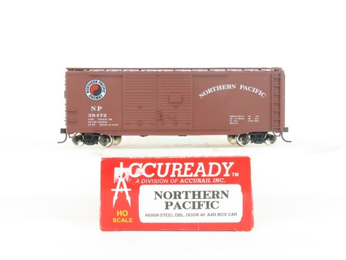 HO Scale Accurail Accuready 93609 NP Northern Pacific 40' Steel Box Car #38472
