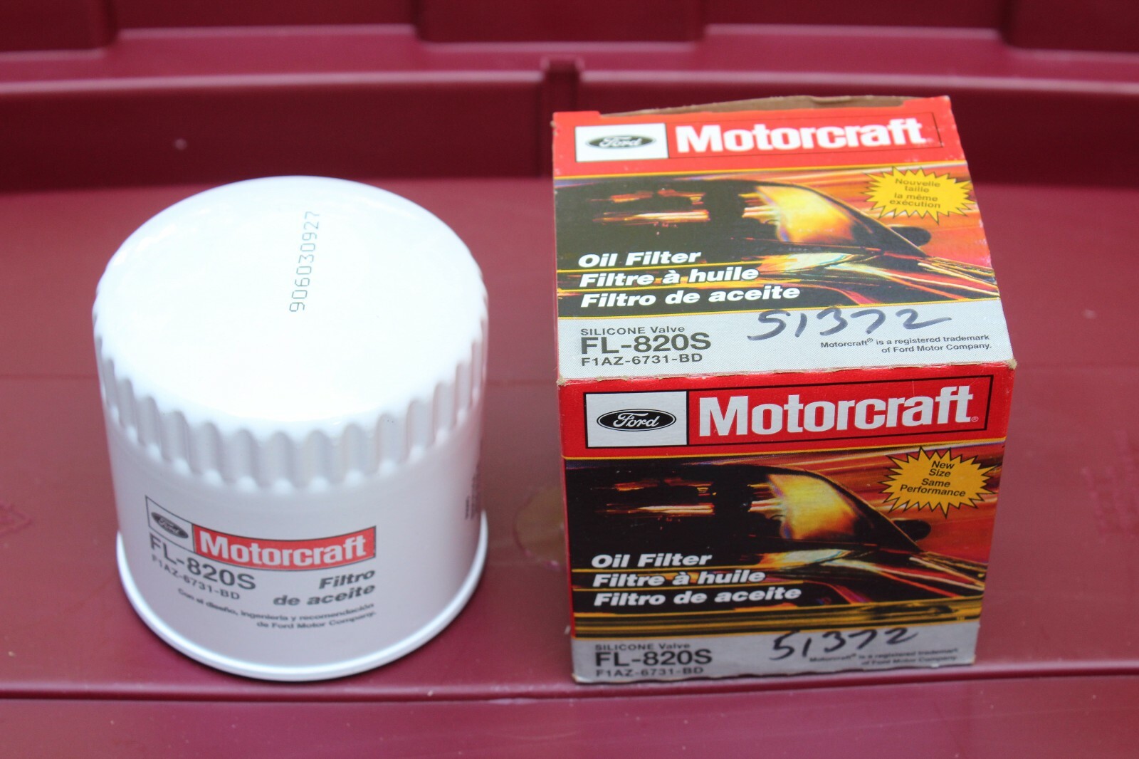 FORD FL 820 cross reference oil filters