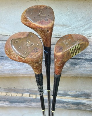 Nicoll Solid Wood Heads/Persimmons- Drivers?- Vintage Golf Clubs