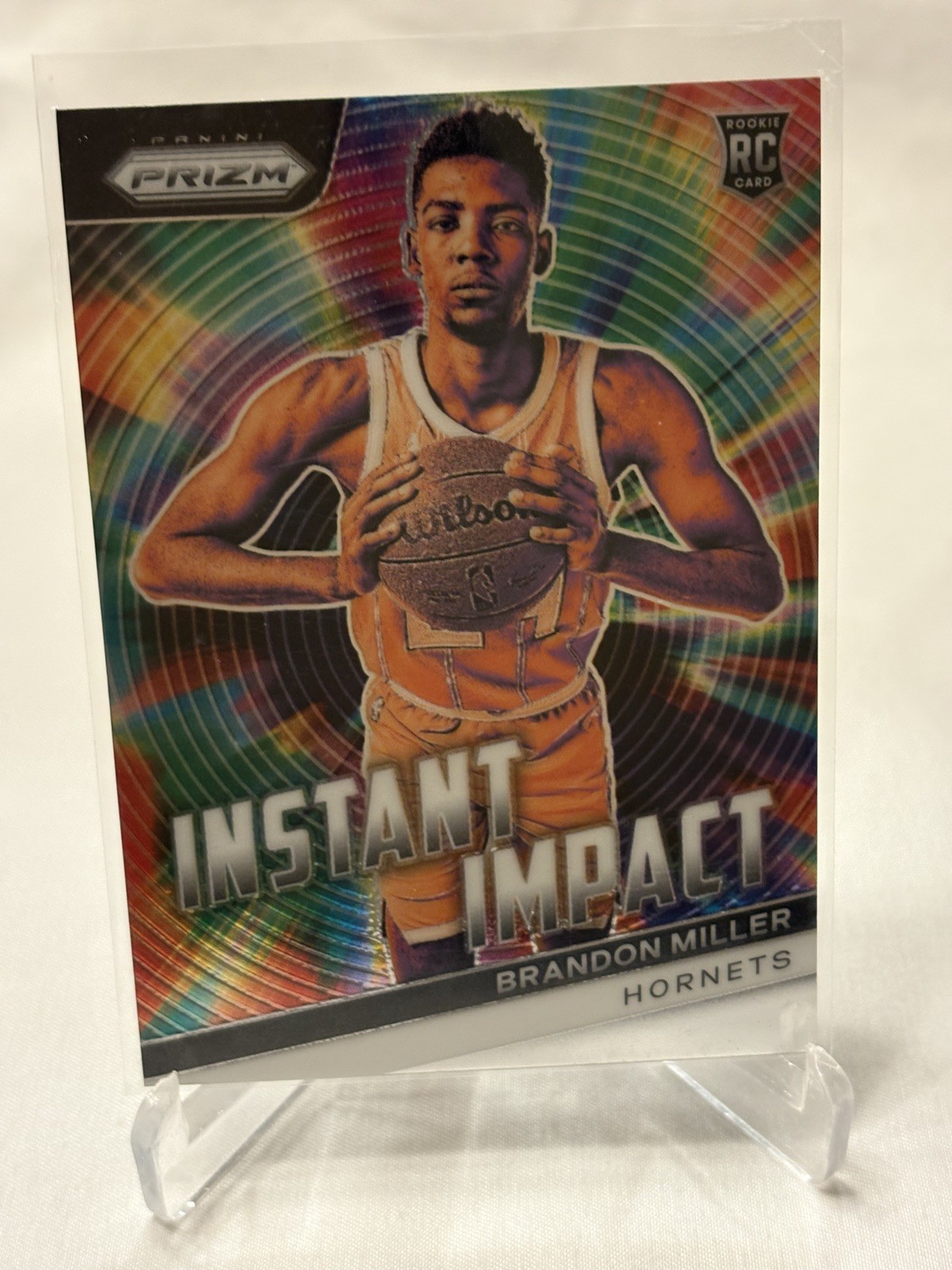 2023-24 Panini Prizm - Instant Impact Silver Prizm #4 Brandon Miller (RC)