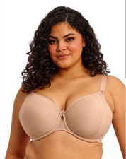 NEW Elomi Nerina Underwired Molded Spacer Bra 38L Beige Nude