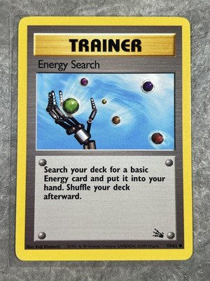 Energy Search 59/62 Pokemon TCG Fossil WOTC Trainer Regular (Light Play) 1