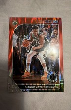 2019-20 Panini NBA Hoops Premium Stock - Giannis Antetokounmpo #102 Red Flash...