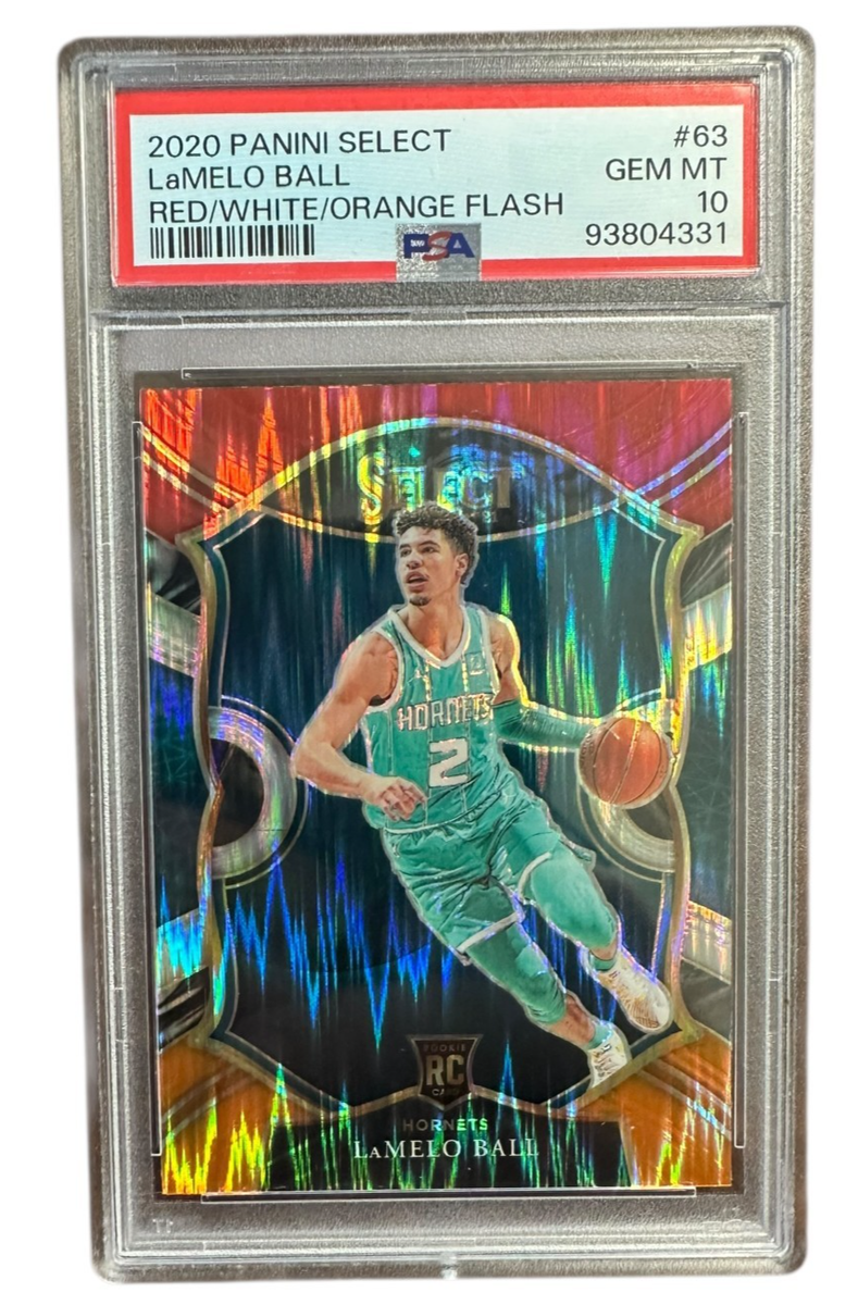 2020-21 Select LaMelo Ball Concourse Red White Orange Flash Prizm