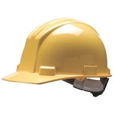 Bullard 61Ylr Hard Hat, S61, Polyethylene, 4 Point Ratchet, Type 1, Class E,