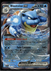 Blastoise ex 030/142 Stellar Crown Double Rare Holo