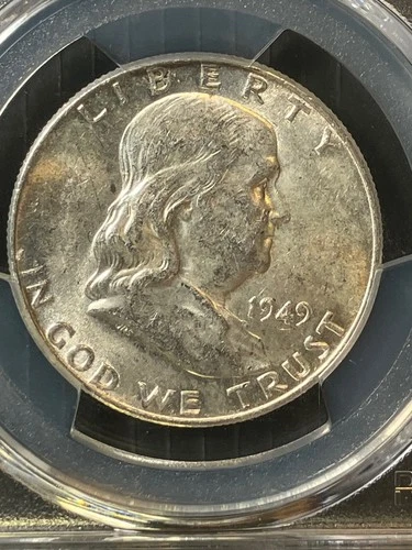 1949 AU58 Franklin Half PCGS 54265198