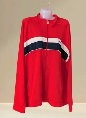 Nike Vintage Trainingsjacke XL Rot | Retro Track Jacket Sportswear | Herren - Bild 1 von 4