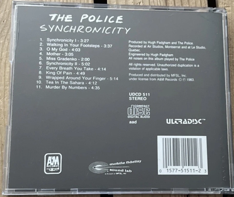 The Police - Synchronicity - Original Master Recording - MFSL - Ultradisc Foto 2 de 3