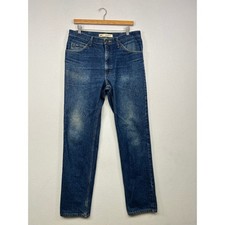 Vintage Workwear Lee Mens 34x34 Blue Regular Fit Straight Leg Jeans