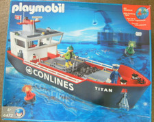 Playmobil Großes Frachtschiff Titan Neu & OVP Conlines Schiff Hafen Tanker