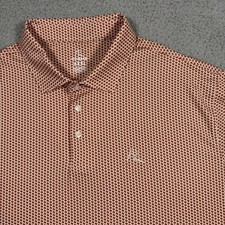 Rhoback Polo Shirt Men 3XL Orange Texas Lone Star State Football Performance