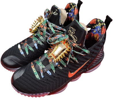 Nike LeBron 16 KC Watch The Throne Sz 11 Black/Metallic Gold-RoseFrost CI1518001