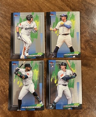 2026 Topps Finest Mariners 4x Common Team Set Lot Julio Rodriguez Cole Young RC+