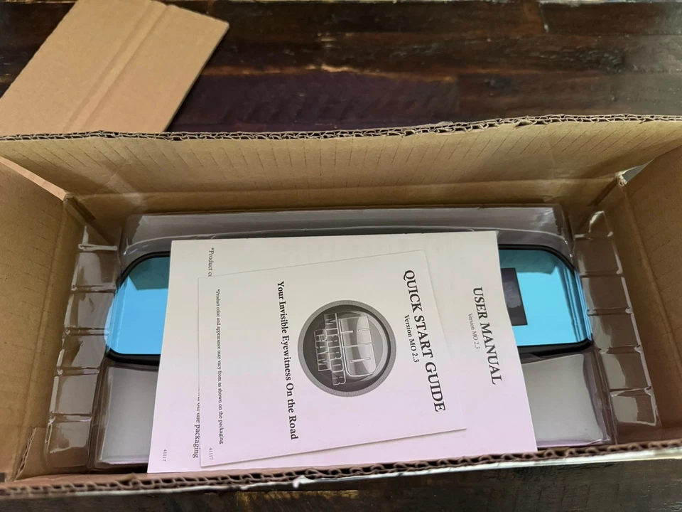 Pair Mirror Cams MO 2.3 Black  NEW Open Box discreet Video For Auto - Image 3 of 4