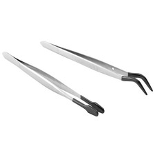 2 StüCk Von Gummi Spitze Pinzette Set für  Labor Industrie Hobby Pi6414