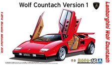 1:24 1975 Lamborghini Countach Walter Wolf version scale model kit by Aoshima