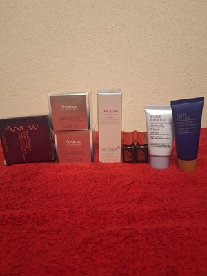 Sealed Lot of 8 Assorted Beauty Lot Avon Anew Clinical/Platinum, Estée Lauder
