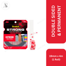 Scotch Mount Extreme Double Sided Tape 414-M19 19mm x 4m Strong Indoor Outdoor