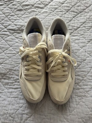 Reebok Eames Office Classic HQ9218 Cream Gray Suede Fabric Men's Sneakers