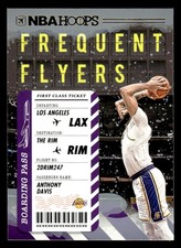 2020-21 Hoops Winter #5 Anthony Davis Frequent Flyers Card Los Angeles Lakers