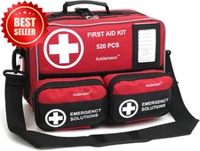 520pc First Aid Kit Large Emergency Survival Medical Set for Car Home Camping