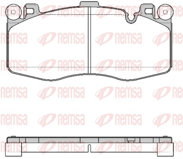 Bremsbelagsatz Scheibenbremse Remsa 1733.00 FüR BMW F86 X5 F16 F85 X6 F15-image