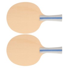 2 Pcs Table Tennis Racket Beginner Pingpong Paddle DIY for Painting