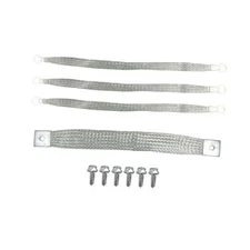 4PCS Heavy Duty 40140 Body and Engine Braided Ground Strap Kit 