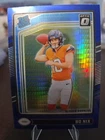 2024 Panini Donruss Optic - Rated Rookie Bo Nix #209 Blue Hyper Prizm (RC)