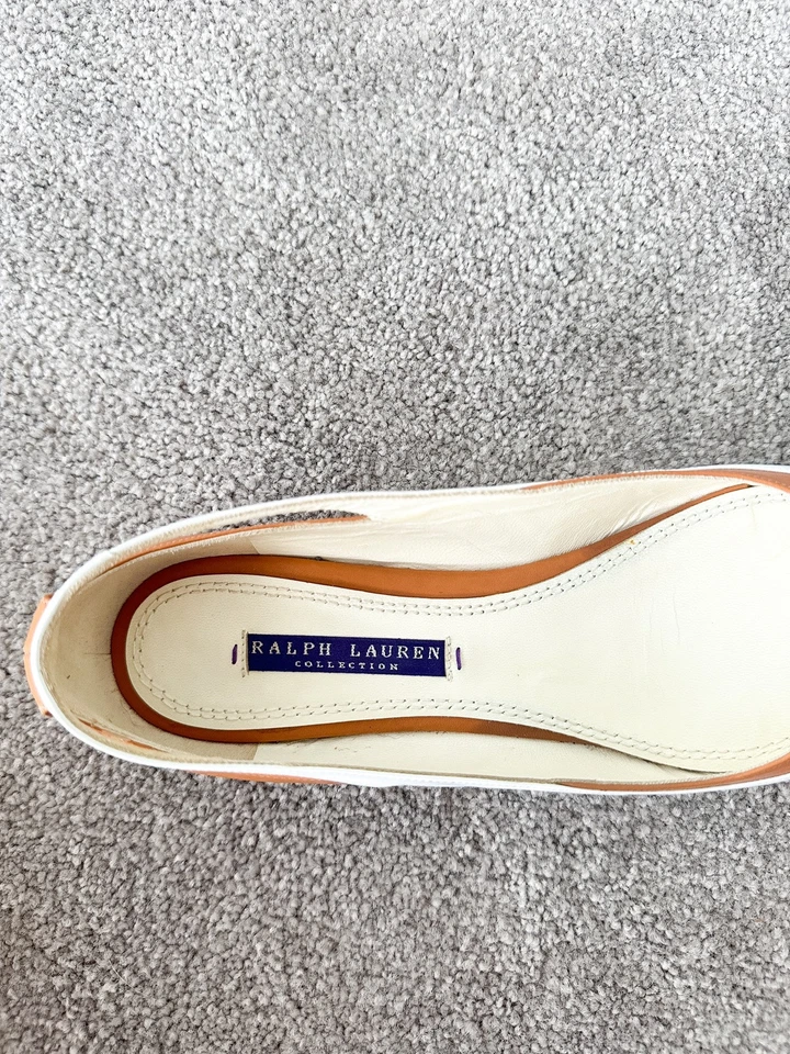 Ralph Lauren Collection Purple Label Brown Flat Shoes - Size: 37.5 - RRP: $1,100 - Image 3 of 4