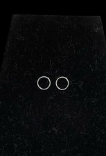 Silver Plated .5 Wide Hoop Earrings