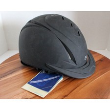 Ovation Deluxe Schooler Riding Helmet L/XL Black Matte Equestrian Horse