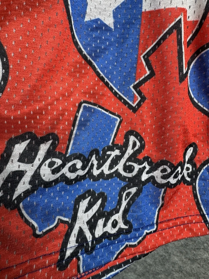 Pantalones Cortos Wwe ChalkLine Para Hombres Pequeños Shawn Michaels Heart Break Kid Texas Wwf HBK Foto 4 de 4