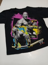 John Cena The Rock Batista WWE Kids T-shirt Short Sleeve Cotton S6/7 Black 2013