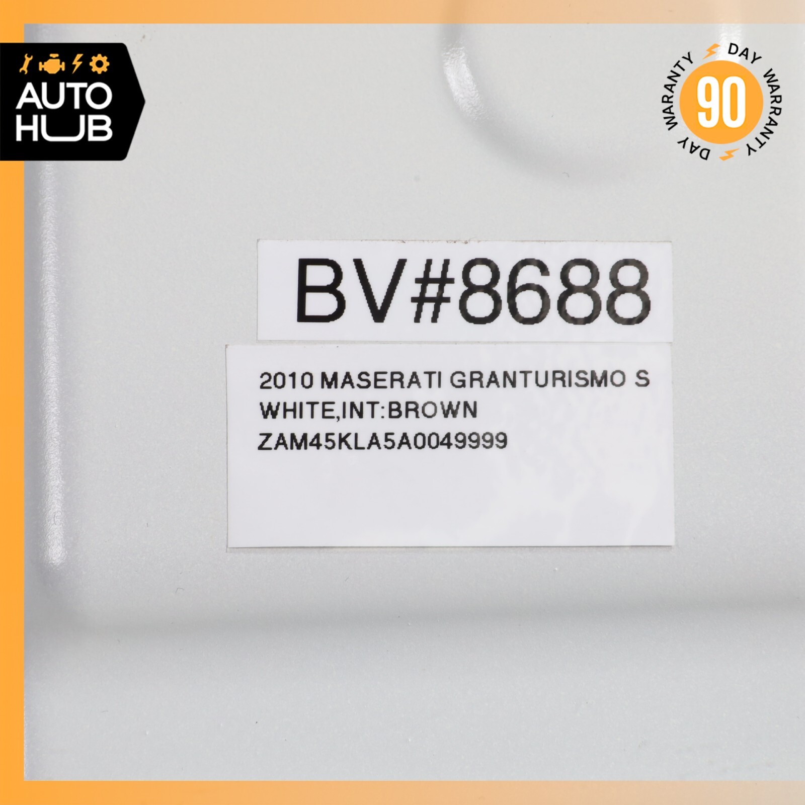 08-19 Maserati GranTurismo M145 Coupe Trunk Lid Panel Assembly White OEM 61k