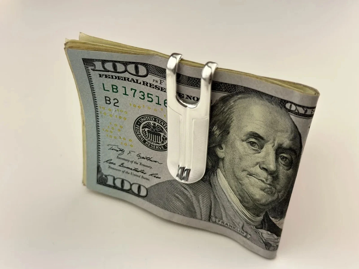 无品牌银色钱夹男士钱包| eBay