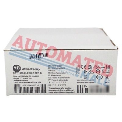 New Allen Bradley 1606-XLP50B Compact Power Supply 12-15VDC Global Input Voltage