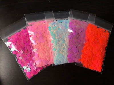 Cherry blossoms spangle nail art glitter shapes sequin Solvent Resistant USA