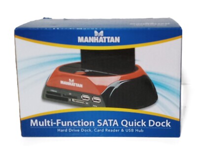 USB/ Multi-Function SATA 3.5''/2.5'' HD Quick Dock/ USB Hub + Card Reader - 130004
