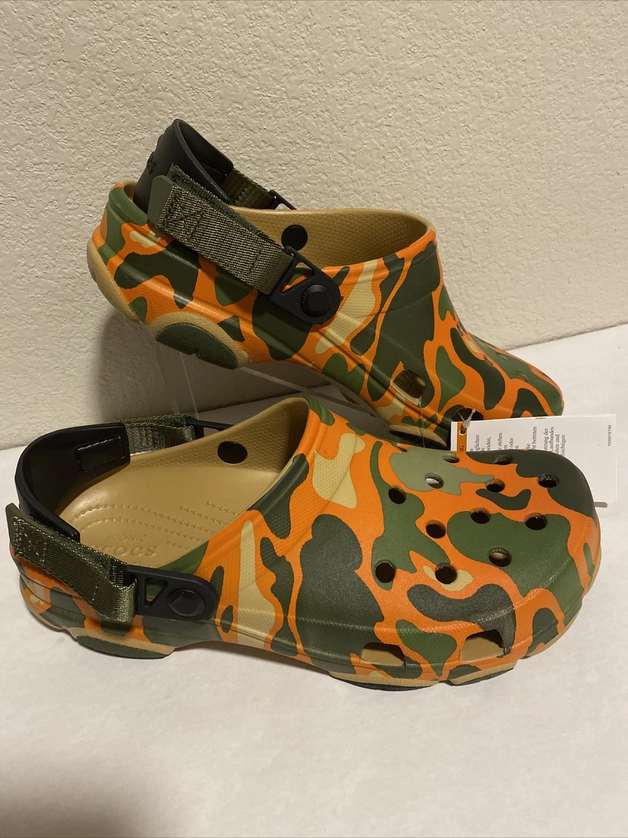 Crocs All Terrain Camo Clogs Shoes Mens Size 9 / Womens Size 11