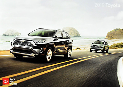 ORIGINAL 2019 TOYOTA FULL LINE SALES BROCHURE CATALOG ~ 36 PAGES ~ 7.5'' X 9.75''