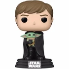 Funko Pop! • Star Wars • Luke w/ Grogu • w/ Protector • Ships Free