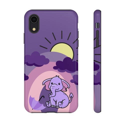 Lila Baby Elefant Regenbogen robuste Handyhülle für iPhone, Samsung Galaxy, Pixel - Bild 115 von 285