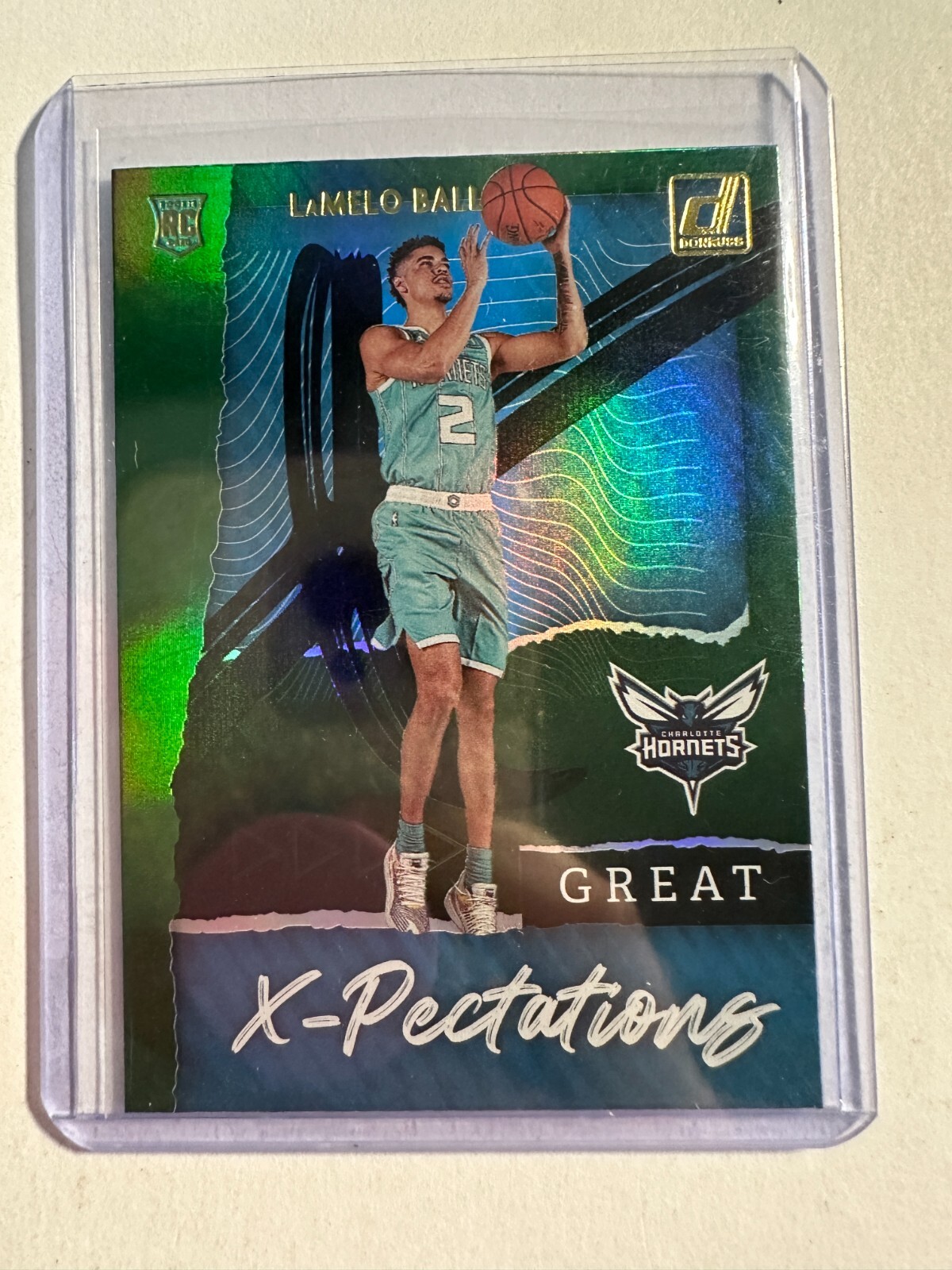 K125,751 - 2020-21 Donruss Great X-Pectations Green Flood #3 LaMelo Ball