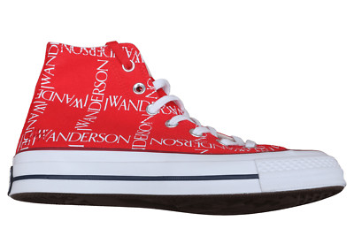 Converse Chuck 70 HI  162290C x JW Anderson Size M 5.5 W 7.5 Red Sneakers